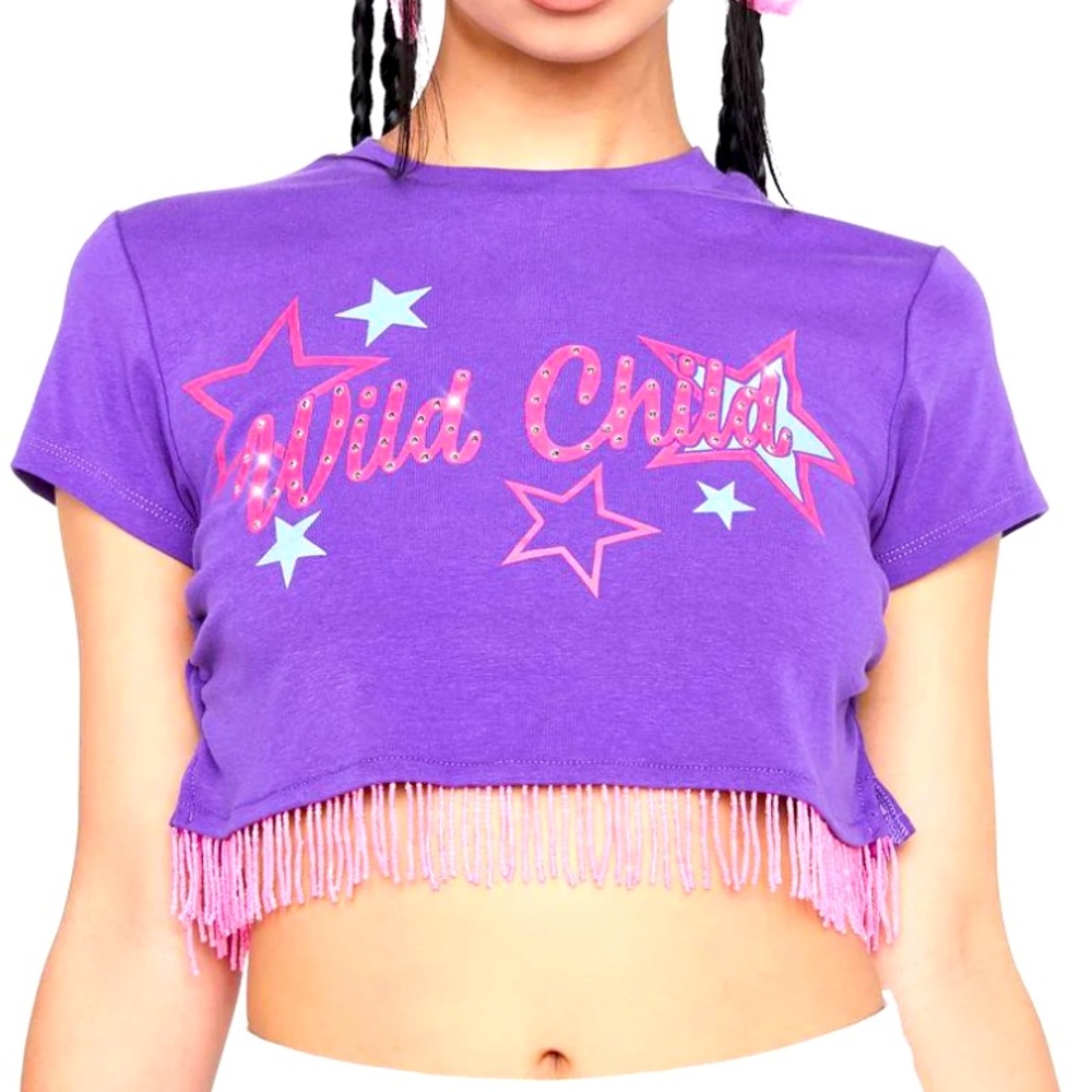 Delia’s wild child Vegas Vickie baby tee NWT